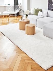 Načechraný koberec s vysokým vlasem Leighton, Krémově bílá, Š 400 cm, D 500 cm (velikost XXL)