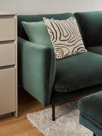 Katoenen kussenhoes Mads in saliegroen, 100% katoen, Saliegroen, B 50 x L 50 cm