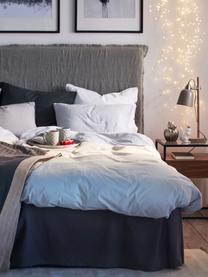 Leinen-Kopfteil Palma, Bezug: 100 % Leinen, Webstoff Dunkelgrau, B 180 x H 122 cm