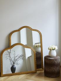 Specchio barocco da parete con cornice in legno dorato Muriel, Cornice: Legno massiccio certifica, Superficie: vetro a specchio, Retro: metallo, pannello di fibr, Dorato, Larg. 90 x Alt. 77 cm