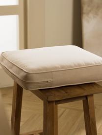 Cojines de asiento altos Zoey, 2 uds., Funda: 100% algodón, Blanco crema, An 40 x L 40 cm