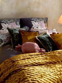 Samt-Kissenhülle Cyrus in Dunkelgrün mit Fransen, Samt (100 % Polyester)
Öko-Tex Standard 100, Klasse 1, Grün, Ockergelb, B 40 x L 40 cm