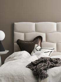 Gepolstertes Samt-Kopfteil Teggan, Bezug: Samt (100 % Polyester), Gestell: Sperrholz, Massivholz, FS, Samt Beige, B 183 x H 115 cm