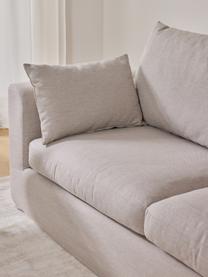 Divano 3 posti Zach, Rivestimento: polipropilene Il rivestim, Piedini: plastica, Tessuto beige, Larg. 224 x Prof. 90 cm