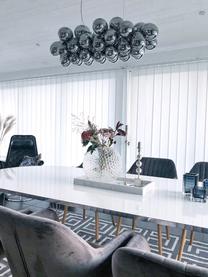 Lampa wisząca ze szkła Gross Bar, Odcienie chromu, S 80 x W 36 cm