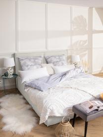 Łóżko tapicerowane Dream, Korpus: lite drewno sosnowe i pły, Tapicerka: poliester (tkanina strukt, Beżowy, S 180 x D 200 cm