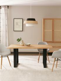 Lampa wisząca Preto, Czarny, beżowy, biały, Ø 55 x W 30 cm