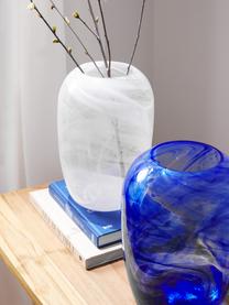 Vase en verre fait main Helvi, Verre, Blanc, translucide, Ø 20 x haut. 30 cm