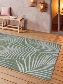 In- & Outdoor-Teppich Vai mit Blattmuster, 100 % Polypropylen
 
Das in diesem Produkt verwendete Material ist schadstoffgeprüft und zertifiziert nach STANDARD 100 by OEKO-TEX® 1002004, Centexbel., Grün, Weiß, B 80 x L 150 cm (Größe XS)