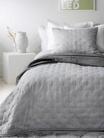 Couvre-lit gris clair matelassé Wida, 100 % polyester, Gris clair, larg. 180 x long. 260 cm (pour lits jusqu'à 140 x 200 cm)