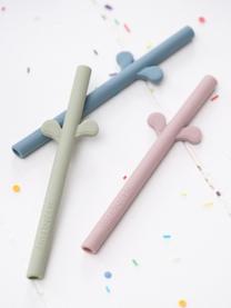 Set de pajitas de silicona Peekaboo, 5 uds., 100% silicona, Multicolor, L 14 cm