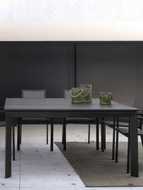 Mesa para exterior extensible Konnor, Gris antracita, An 110-160 x F 160 cm