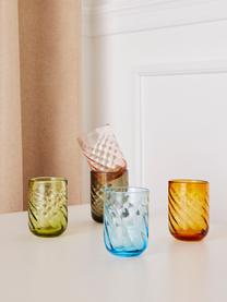 Szklanka Twist, 4 szt., Szkło, Zielony, transparentny, Ø 8 x W 11 cm, 300 ml