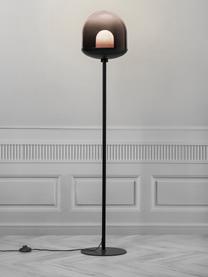 Lampa podłogowa ze szkła Magia, Czarny, Ø 25 x W 131 cm
