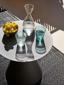 Verres à eau avec bulles d'air emprisonné Baita, 6 élém., Verre, Tons bleus et gris, Ø 9 x haut. 10 cm