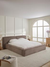 Čalouněná postel z manšestru Lennon, Hnědá, Š 180 cm, D 200 cm