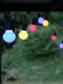 Outdoor LED lichtslinger Hooky, 1070 cm, 20 lampions, Lampions: kunststof, Fitting: kunststof, Roze, wit, blauw, L 1070 cm