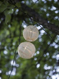 Ghirlanda solare a LED Festival, 440 cm, 10 lampioni, Beige, Lung. 440 cm