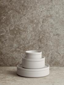 Hluboké talíře Pilar, 6 ks, Keramika, Krémově bílá, Ø 20 cm, V 4 cm