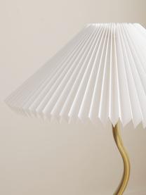 Lampe à poser Ayla, Blanc, couleur laitonnée, Ø 33 x haut. 52 cm
