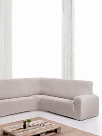 Pokrowiec na sofę narożną  Roc, 55% poliester, 35% bawełna, 10% elastomer, Odcienie kremowego, S 600 x W 120 cm
