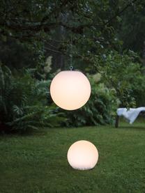 Lámpara colgante solar Globy, Pantalla: plástico, Blanco, Ø 30 x Al 29 cm