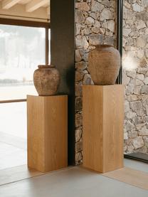 Dřevěný dekorativní sloup Pedestal, různé velikosti, MDF deska (dřevovláknitá deska střední hustoty), jasanová dýha, Dřevo, Š 28 cm, V 70 cm