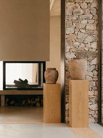 Holz-Dekosäule Pedestal, verschiedene Größen, Mitteldichte Holzfaserplatte (MDF), Eschenholzfurnier, Holz, B 28 x H 70 cm