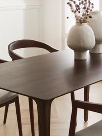 Tavolo rettangolare in legno di mango massiccio Archie, in diverse dimensioni, Legno massiccio di mango laccato, Legno di mango, Larg. 180 x Prof. 90 cm