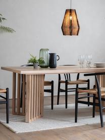 Stół do jadalni z drewna dębowego Okayama, Drewno dębowe, Jasny brązowy, S 200 x G 100 cm