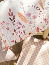 Wendekissenhülle Whisper mit Blumenprint, 100% Baumwolle, Beige, Mehrfarbig, B 30 x L 50 cm