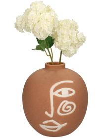 Vaso in gres Blink, Terracotta, Arancione, bianco, Ø 16 x Alt. 16 cm