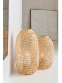 Lantaarn Hazel van bamboehout, Licht hout, Ø 30 x H 60 cm