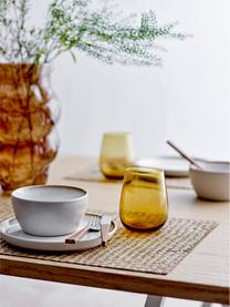 Rechthoekige placemats Herringbone van zeegras, 2 stuks, 100% zeegras, Lichtbruin, B 33 x L 48 cm