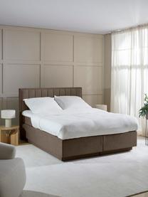 Kontinentální postel s úložným prostorem Livia, Tmavě hnědá, Š 140 x D 200 cm, stupeň tvrdosti 2