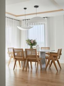 Silla de madera con tejido vienés Sissi, Estructura: madera de roble maciza, Ratán, madera de roble clara, An 46 x F 56 cm