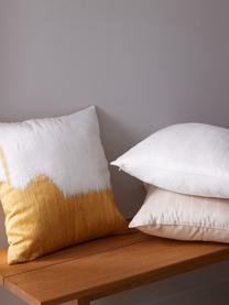 Poszewka na poduszkę z bawełny i jedwabiu Aryane, Biały, S 45 x D 45 cm