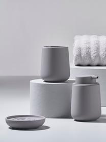 Portasapone in porcellana Nova One, Porcellana, Grigio chiaro, Ø 11 x Alt. 3 cm