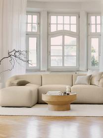 Narożna sofa modułowa Sofia, Tapicerka: 100% polipropylen Dzięki , Stelaż: lite drewno sosnowe, płyt, Nogi: tworzywo sztuczne, Beżowa tkanina, S 278 x G 174 cm, lewostronna