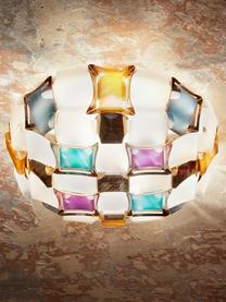Plafonnier design Mida, Blanc, multicolore, larg. 50 x haut. 16 cm
