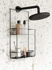 Scaffale doccia Cubiko, Metallo rivestito, Nero, Larg. 11 x Alt. 61 cm