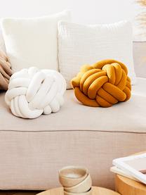 Cuscino annodato Twist, Bianco, Ø 30 cm