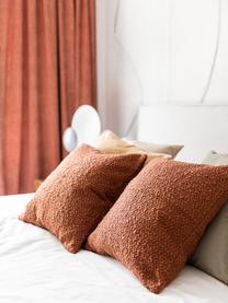 Bouclé-Kissenhülle Bellamie, 2 Stück, Bouclé (95 % Polyester, 5 % Polyacryl), Rostrot, B 45 x L 45 cm