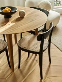 Sillas de madera con tejido vienés Richie, 2 uds., Asiento: ratán, Estructura: madera de haya maciza, Beige, madera de haya, An 45 x Al 75 cm