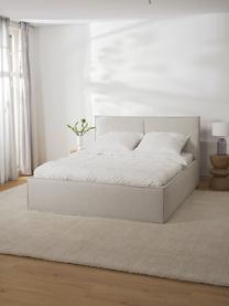 Čalouněná postel s úložným prostorem Dream, Greige, 140 x 200 cm