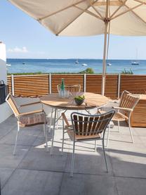 Gartensitzgruppe Ellen aus Teakholz, 5-tlg., Teakholz, geölt
Aluminium, pulverbeschichtet, Weiß, Teakholz, Set mit verschiedenen Größen