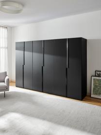 Armario modular Leon, 6 puertas (300 cm), diferentes variantes, Estructura: aglomerado con certificad, Negro, Interior Classic (An 300 x Al 236 cm)
