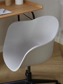 Schreibtischstuhl Claire, Sitzfläche: 65 % Polypropylen, 35 % G, Beine: Metall, pulverbeschichtet, Rollen: Kunststoff, Beige, B 66 x T 60 cm