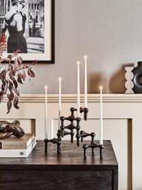 Set 3 candelabri Stoff Nagel, Metallo rivestito, Nero, Ø 10 x Alt. 7 cm ciascuno