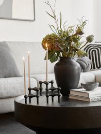 Set 3 candelabri Stoff Nagel, Metallo rivestito, Nero, Ø 10 x Alt. 7 cm ciascuno